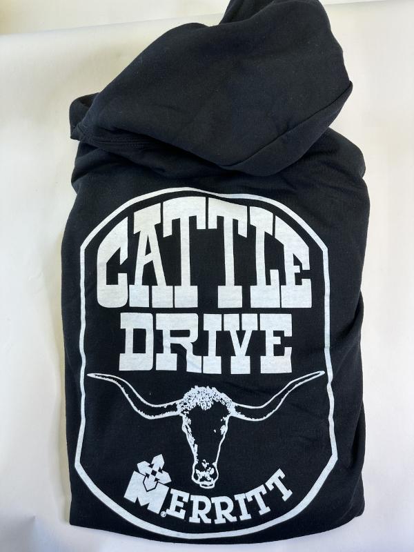
Black Cattle Drive Hoodie Sweatshirt