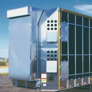 Storage box located at the front of the trailer