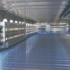 A third deck shown inside the trailer