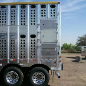 A traditional side-load door on the rear of a trailer