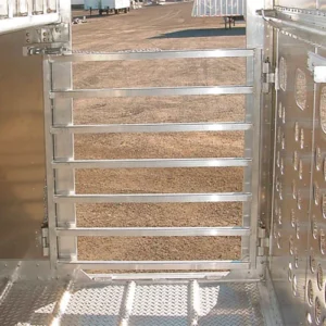 A roll-up gate to easily enclose cattle